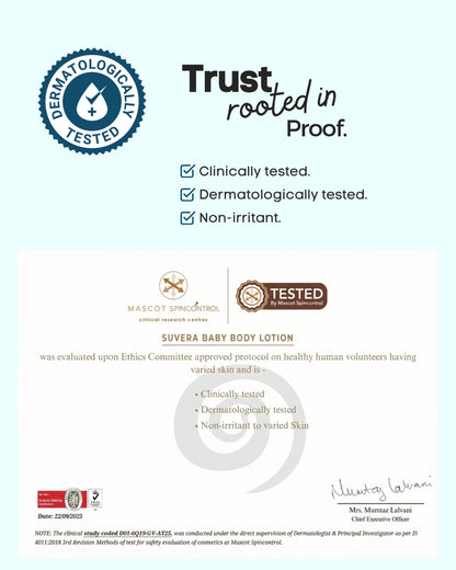 Suvera PureCare Baby Lotion - 250 ml